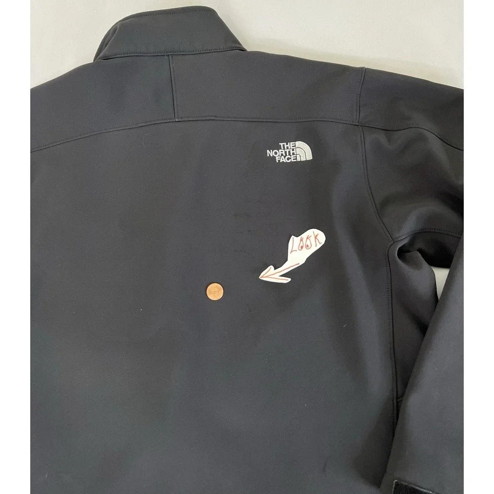 The North Face Logo Mens Sz Large Outdoor Hiking Softshell‎ Jacket